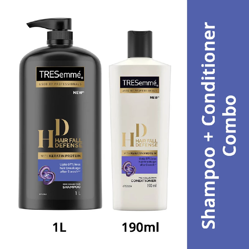 Tresemme Hair Fall Defense Combo (Buy 1Ltr Shampoo and Get 190ml Conditioner Free), 1190 ml-1.webp